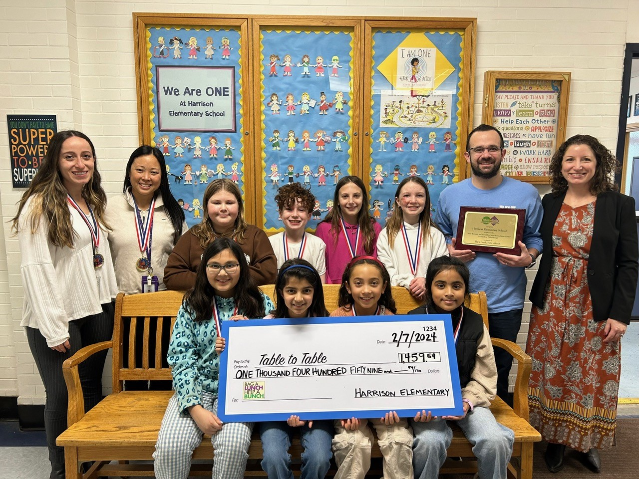 Livingston’s Harrison Elementary School Earns Award After Raising Funds for 14,600 Meals
