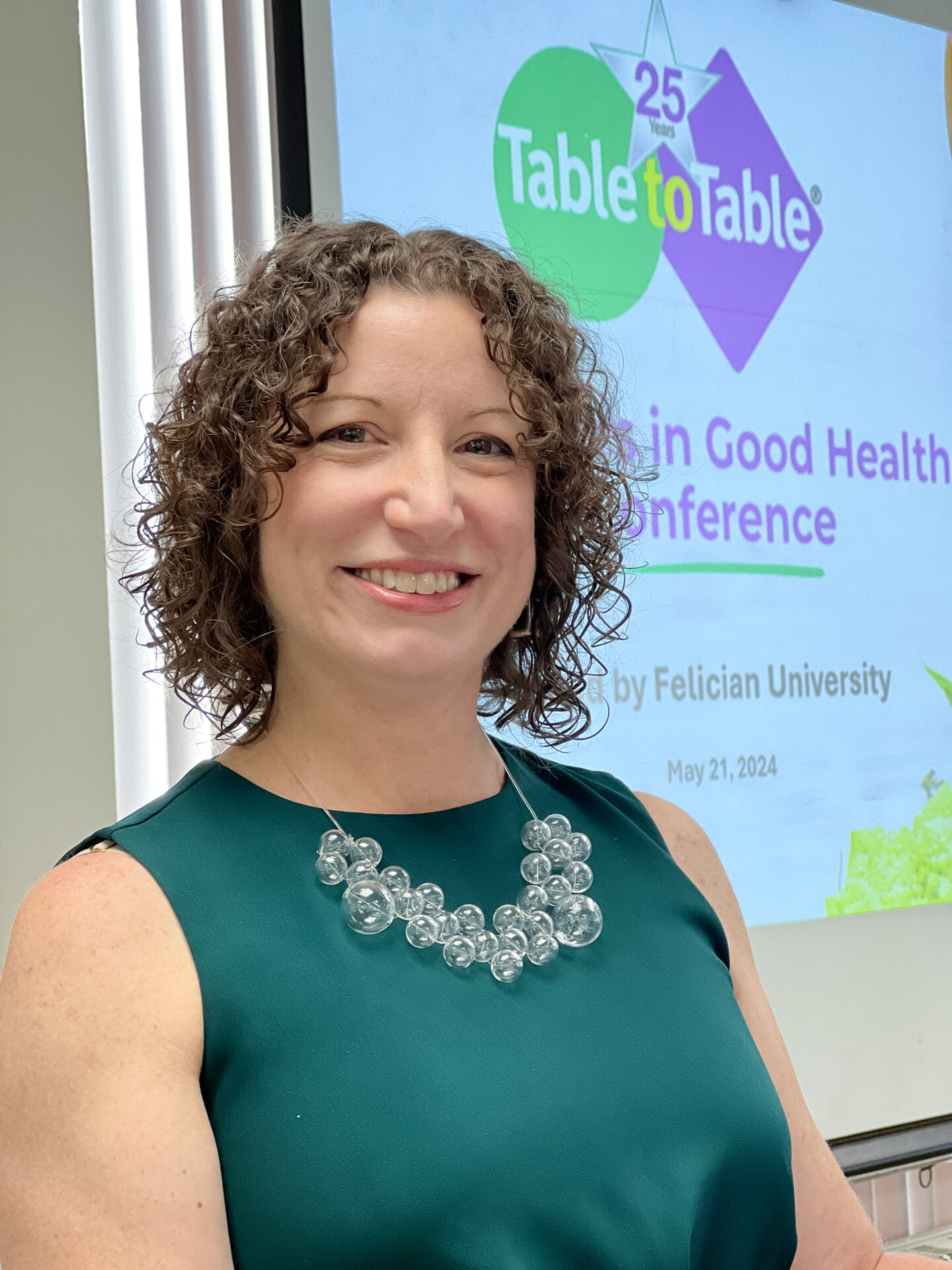 Heather Thompson, Table to Table Executive Director at Table's Partners in Good Health Conference on May 21.