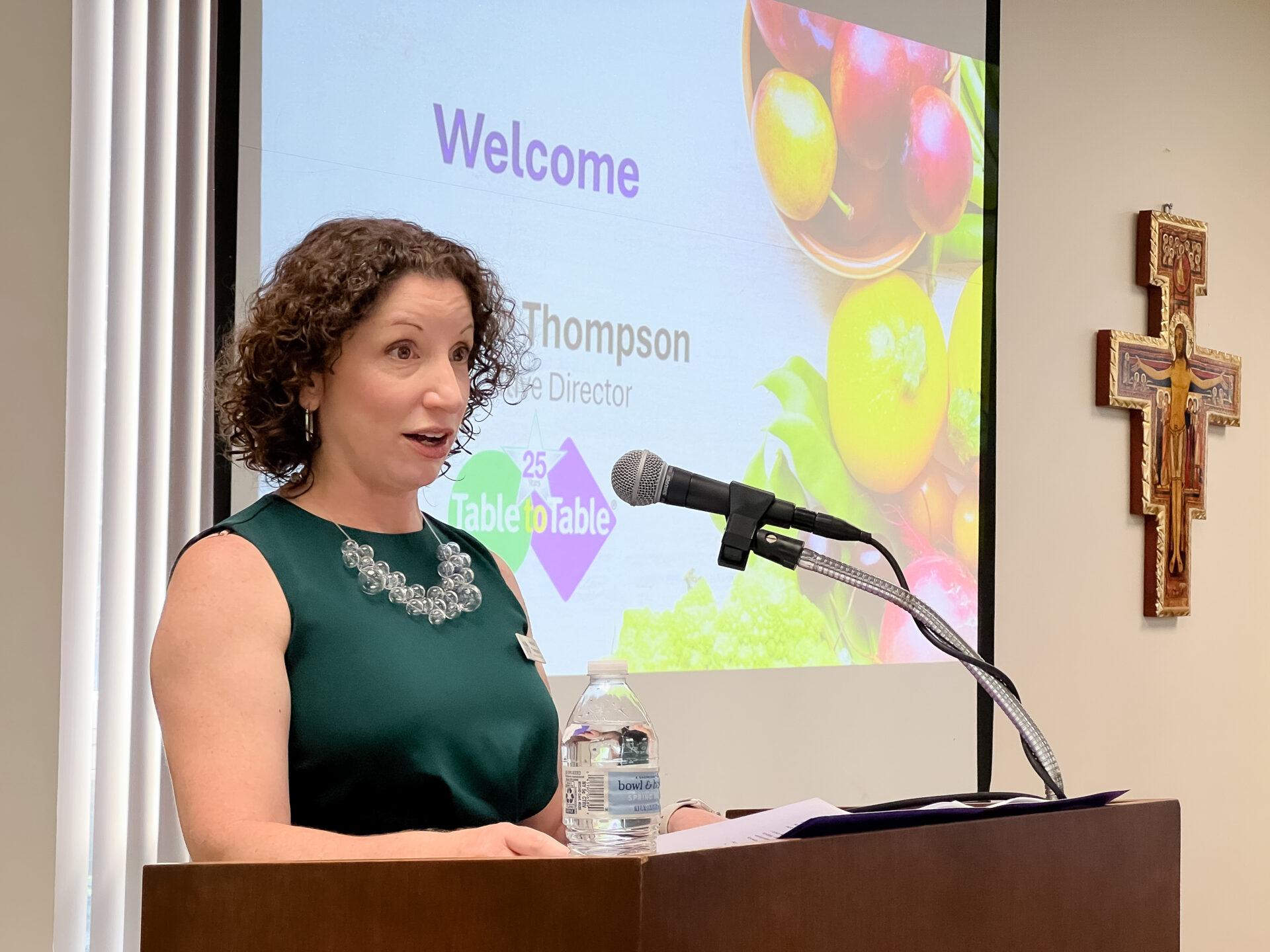 Heather Thompson, Table to Table Executive Director at Table's Partners in Good Health Conference on May 21.