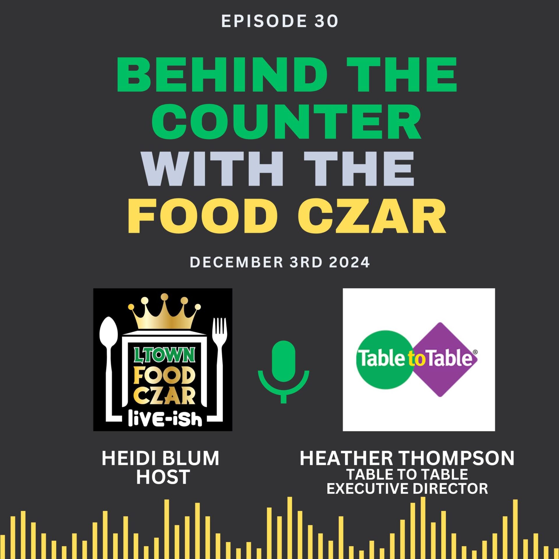 Table to Table was the subject of Episode 30 of the podcast Behind the Counter with The Food Czar.