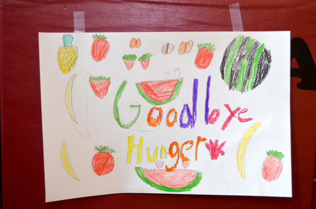 Students from Anna C. Scott Elementary School in Leonia donated hundreds of pounds of fresh fruits and vegetables to Table to Table recently