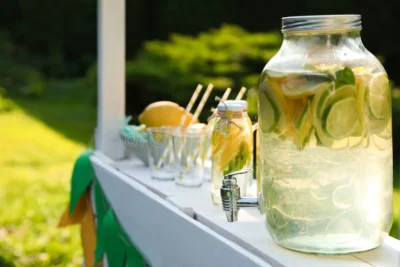 Manning a lemonade stand and donating the proceeds is a great way to help Table to Table rescue healthy food.