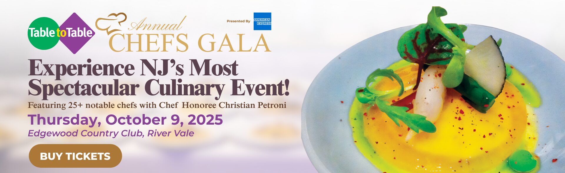 Table to Table's Chefs Gala is Oct. 9.