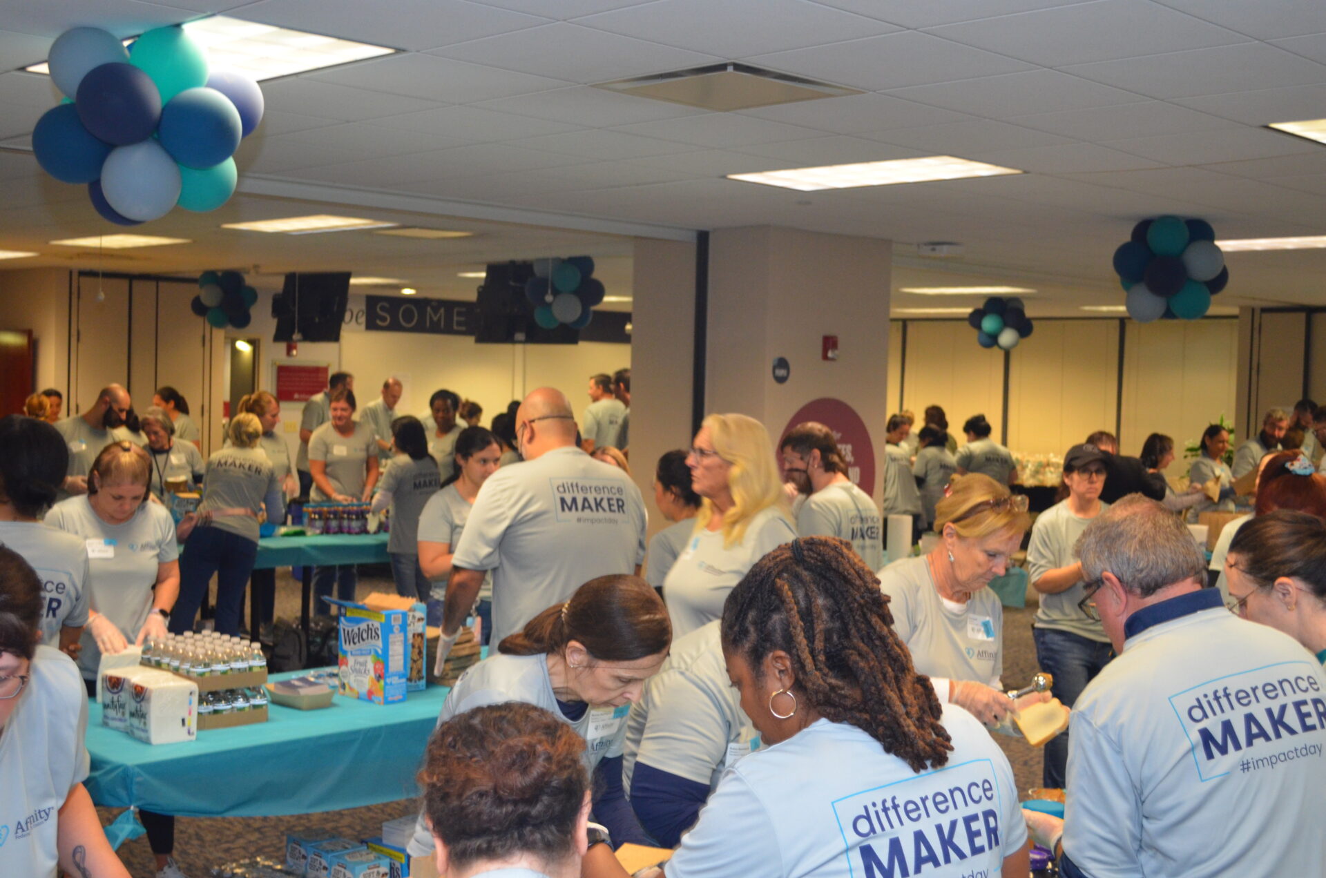 Affinity Federal Credit Union and Table to Table partnered to create 5,000 meal packs that were distributed to 16 community partner organizations.