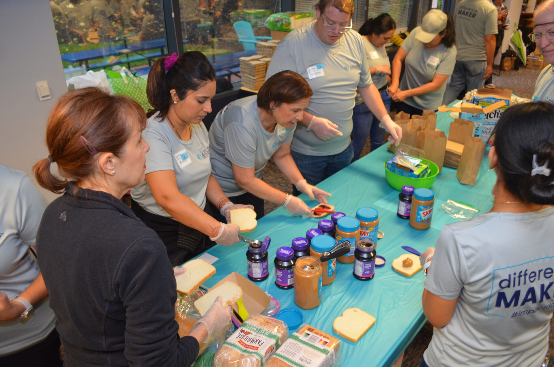 Affinity Federal Credit Union and Table to Table partnered to create 5,000 meal packs that were distributed to 16 community partner organizations.