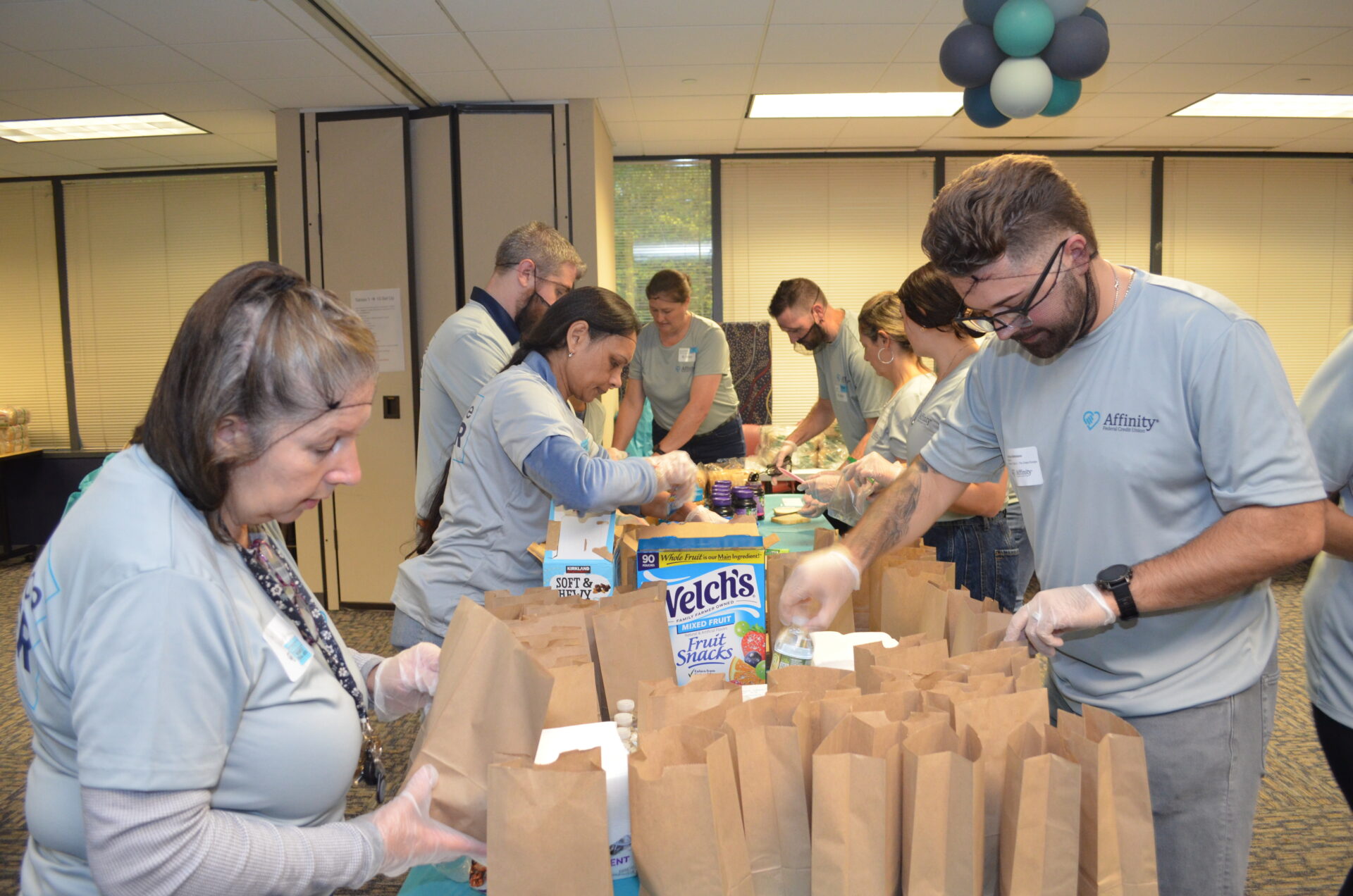 Affinity Federal Credit Union and Table to Table partnered to create 5,000 meal packs that were distributed to 16 community partner organizations.