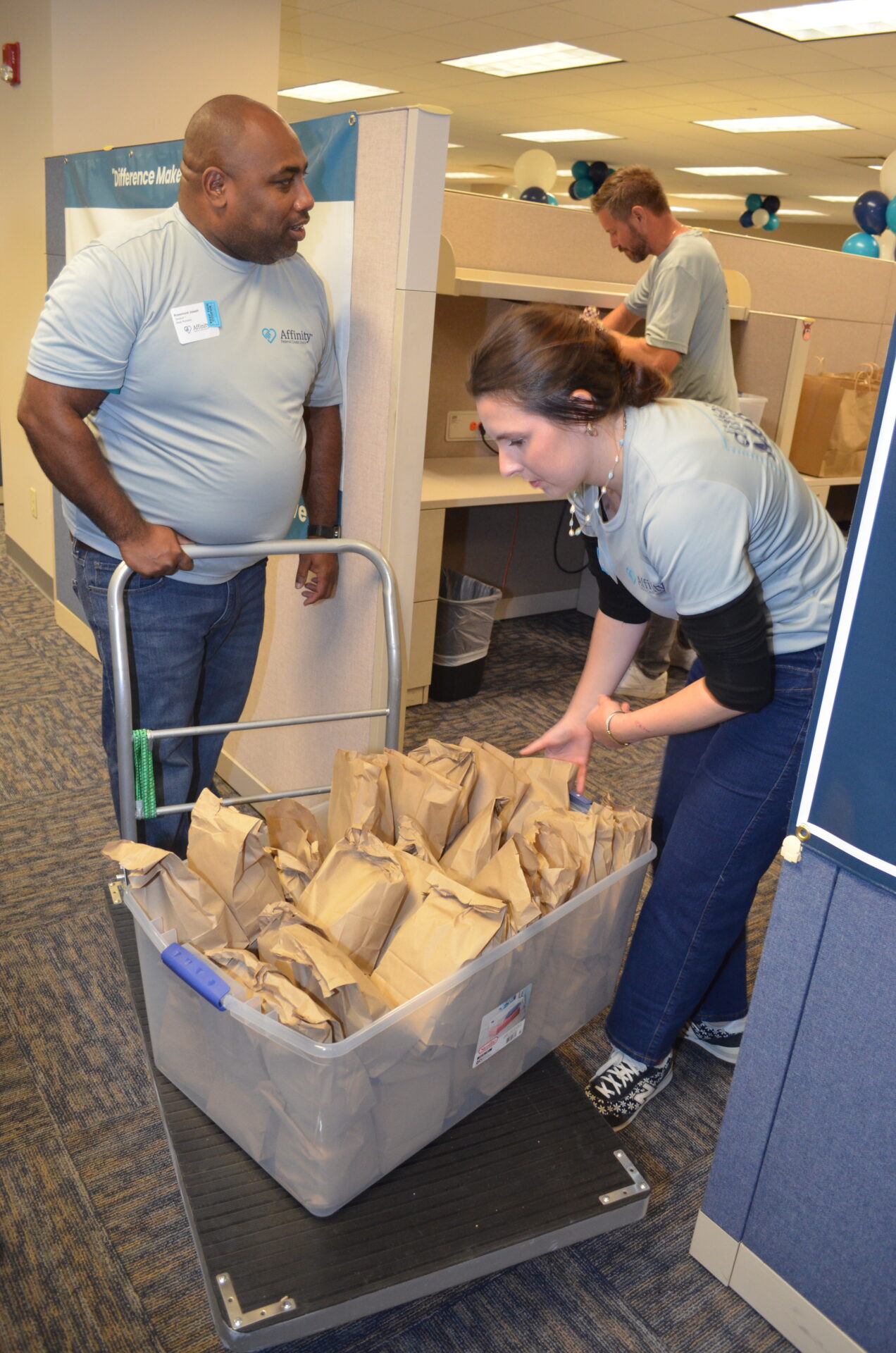 Affinity Federal Credit Union and Table to Table partnered to create 5,000 meal packs that were distributed to 16 community partner organizations.