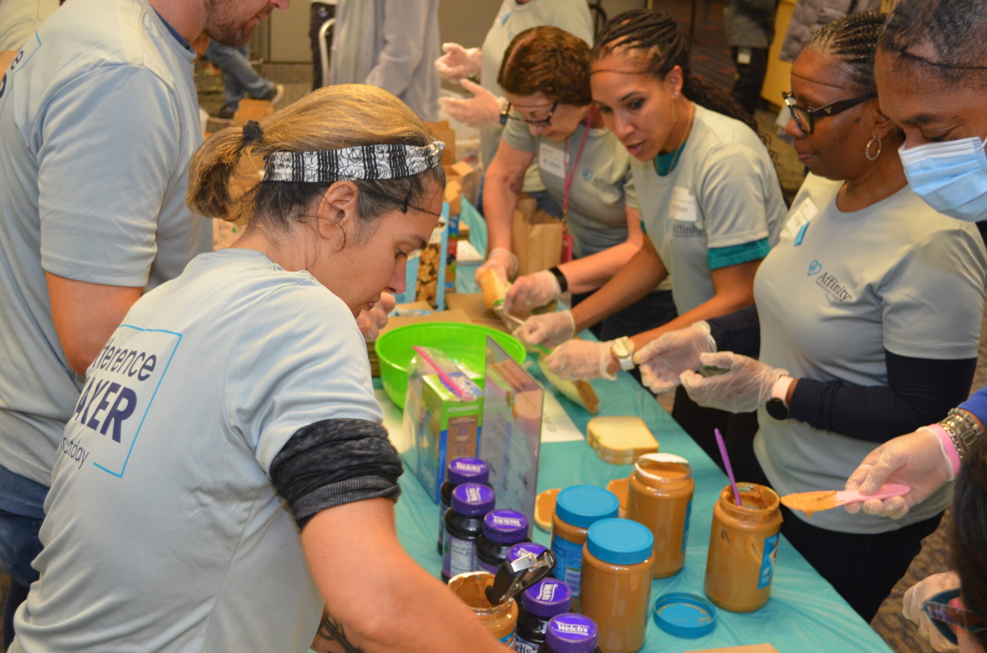 Affinity Federal Credit Union and Table to Table partnered to create 5,000 meal packs that were distributed to 16 community partner organizations.