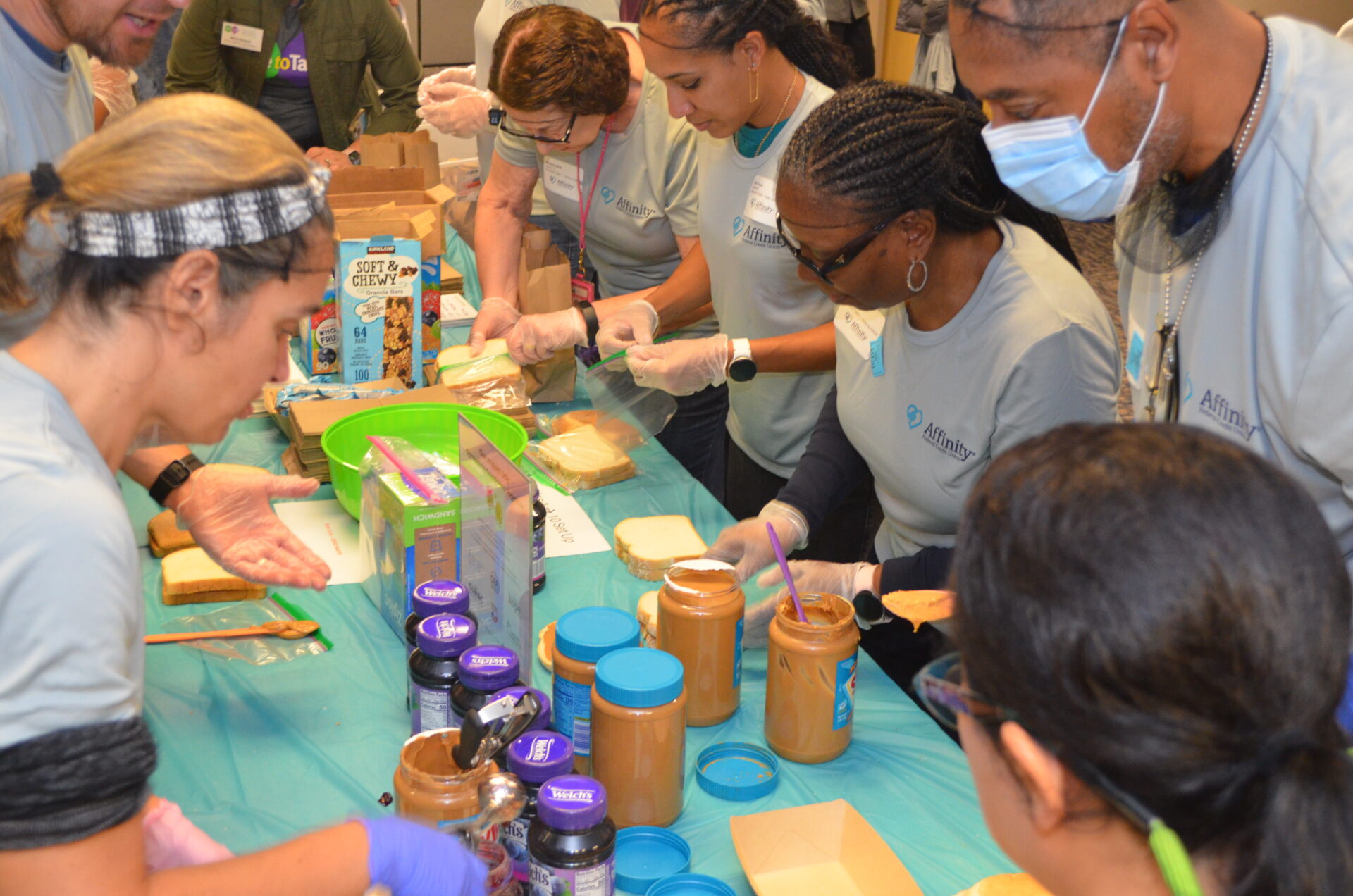 Affinity Federal Credit Union and Table to Table partnered to create 5,000 meal packs that were distributed to 16 community partner organizations.