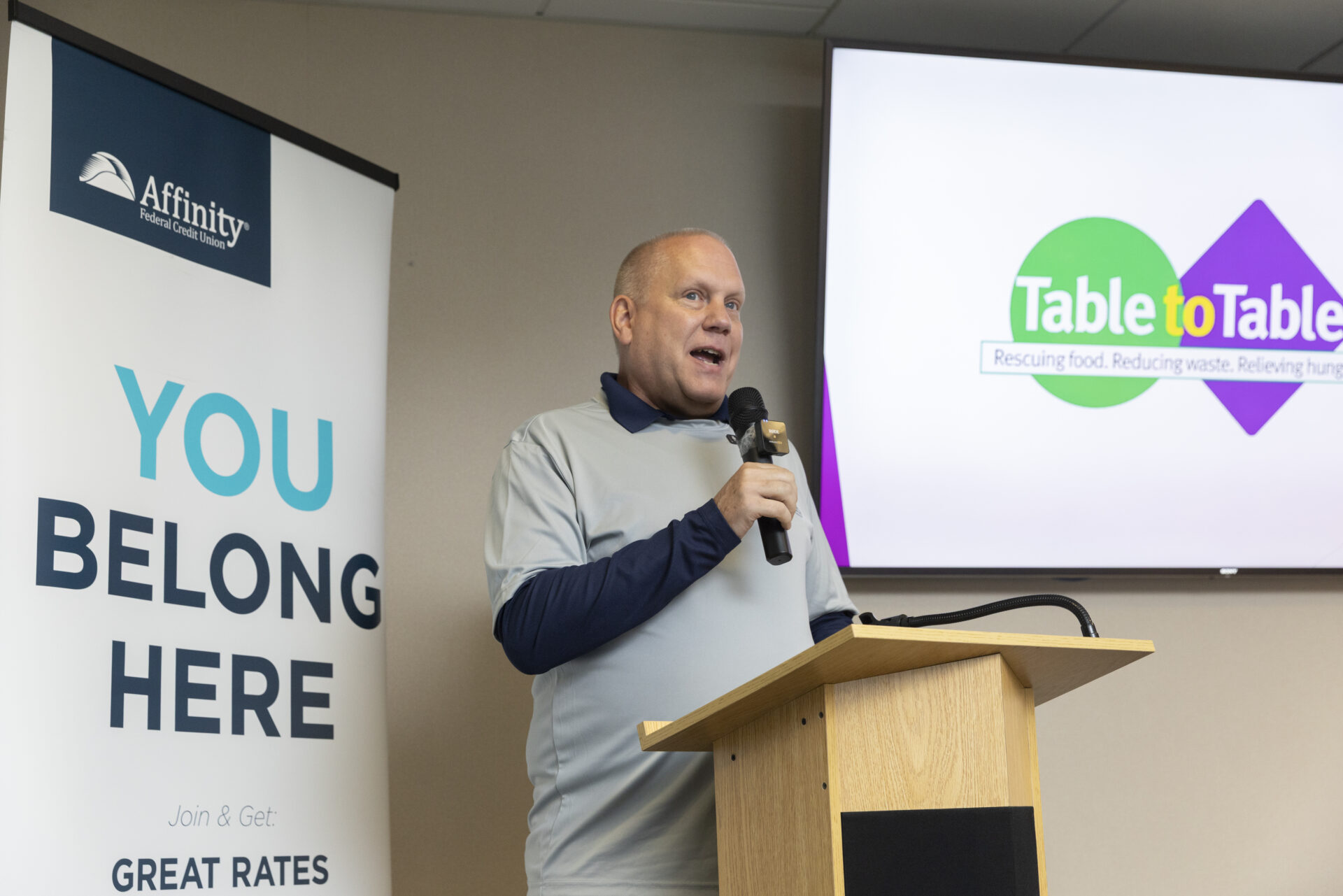 Affinity Federal Credit Union and Table to Table partnered to create 5,000 meal packs that were distributed to 16 community partner organizations.