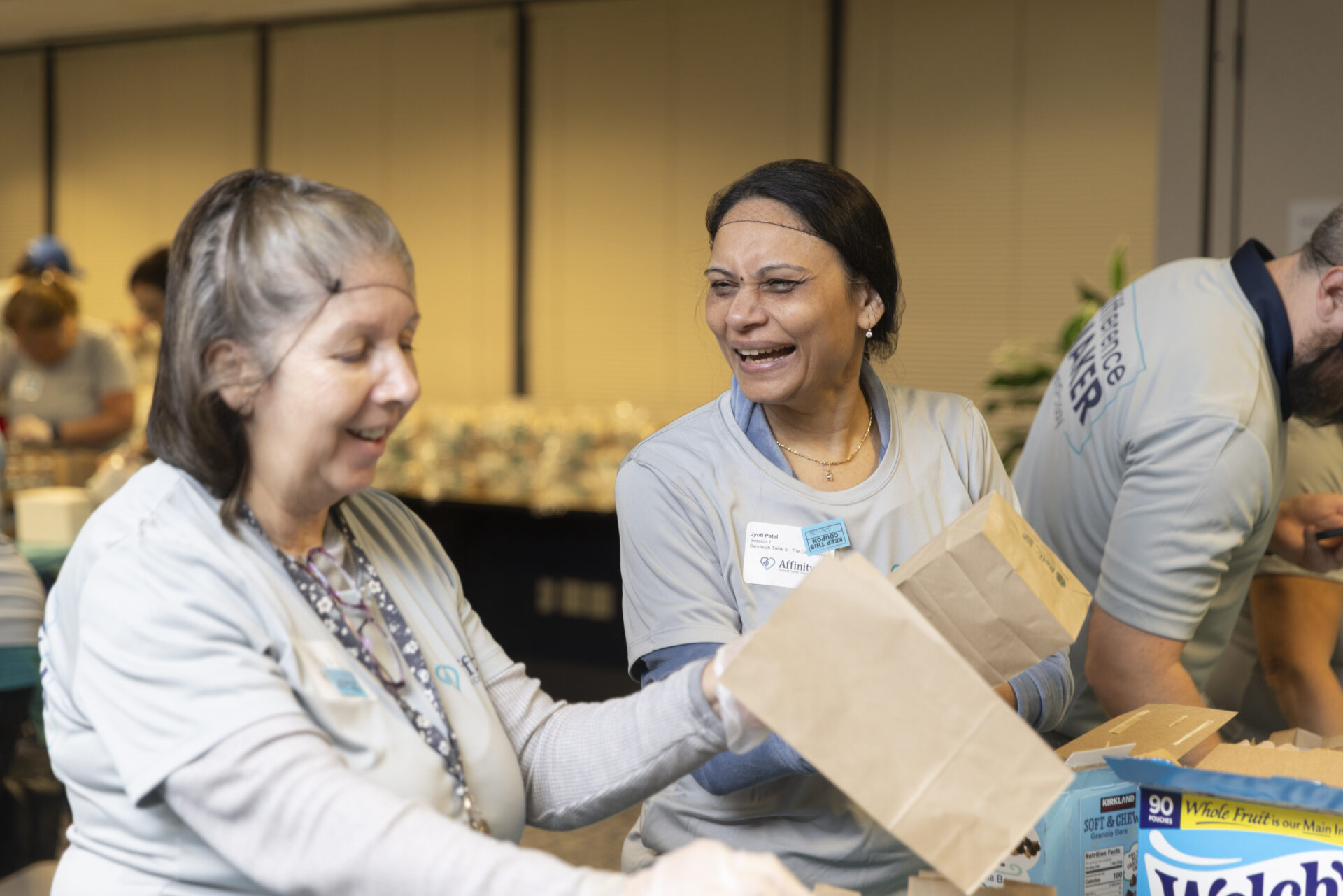Affinity Federal Credit Union and Table to Table partnered to create 5,000 meal packs that were distributed to 16 community partner organizations.