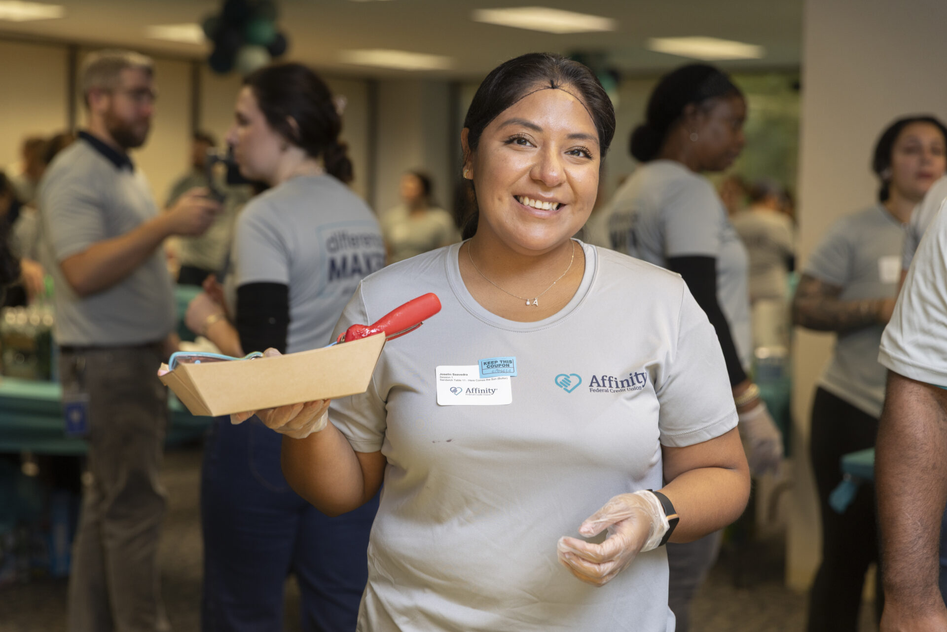 Affinity Federal Credit Union and Table to Table partnered to create 5,000 meal packs that were distributed to 16 community partner organizations.