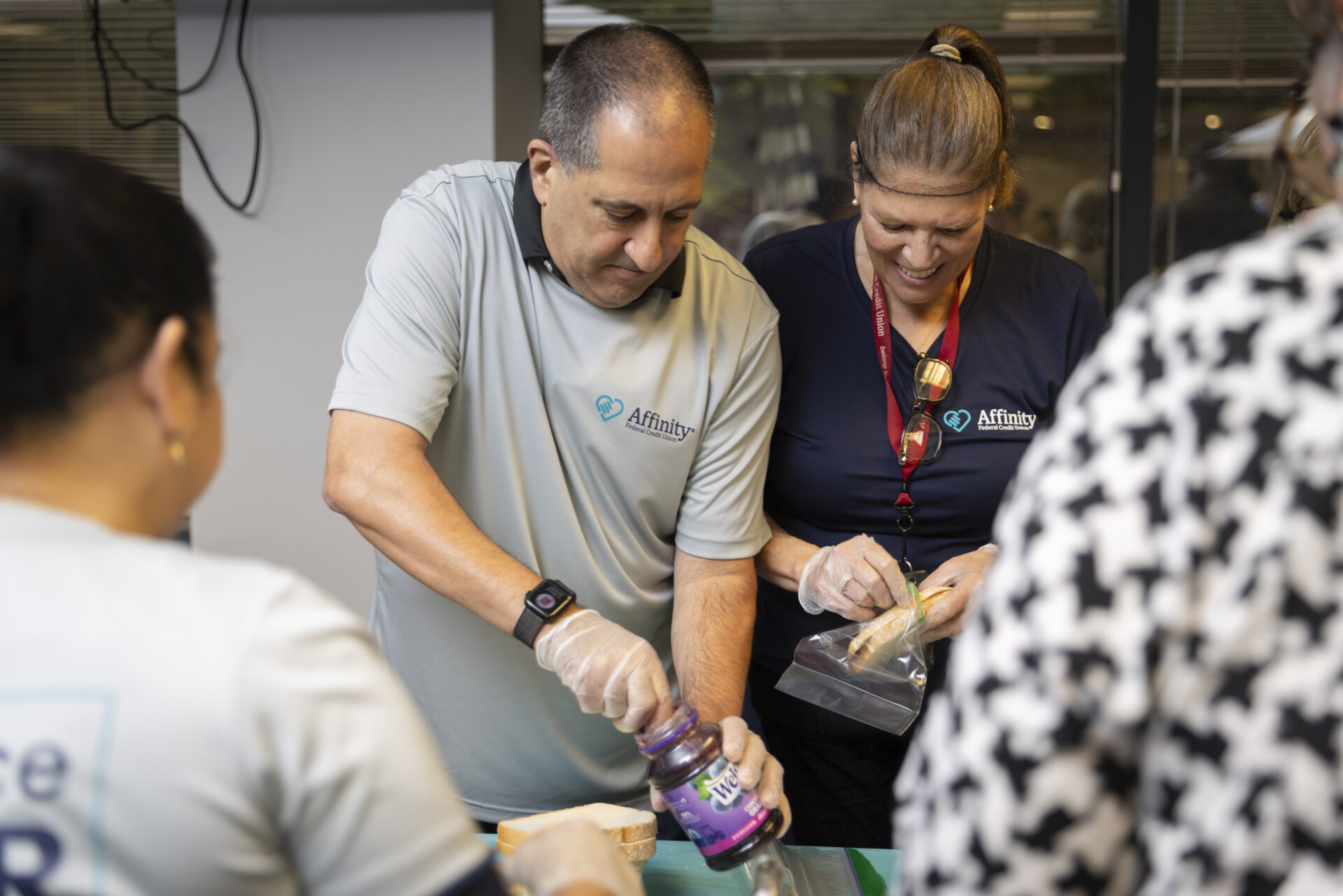 Affinity Federal Credit Union and Table to Table partnered to create 5,000 meal packs that were distributed to 16 community partner organizations.